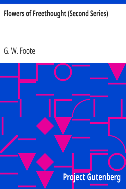 Flowers of Freethought (Second Series) cover