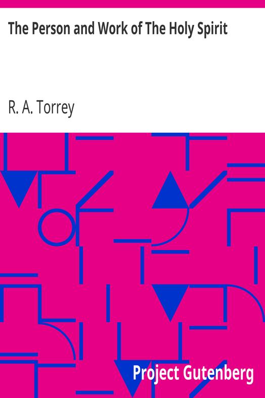 The Person and Work of The Holy Spirit cover