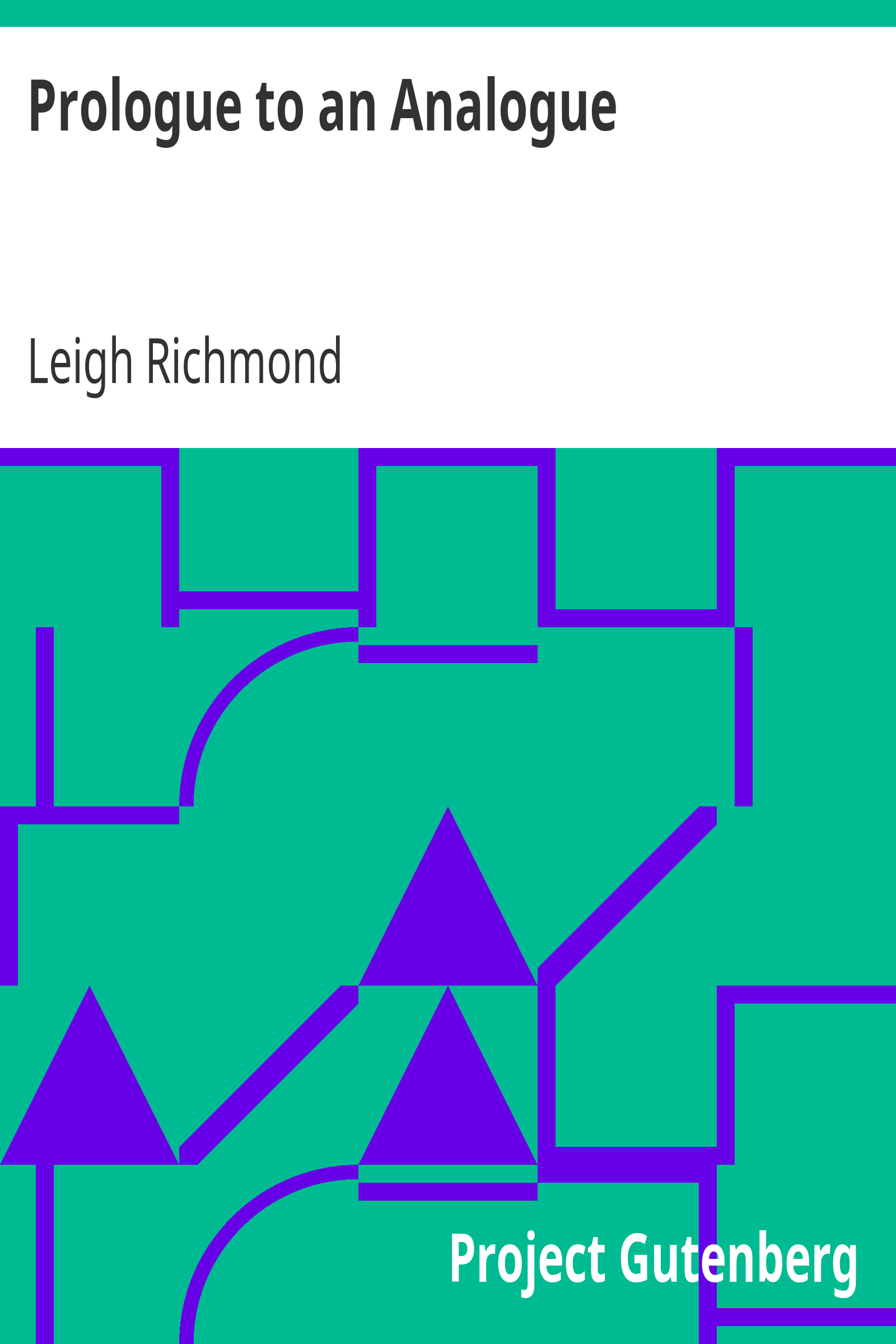 Prologue to an Analogue cover