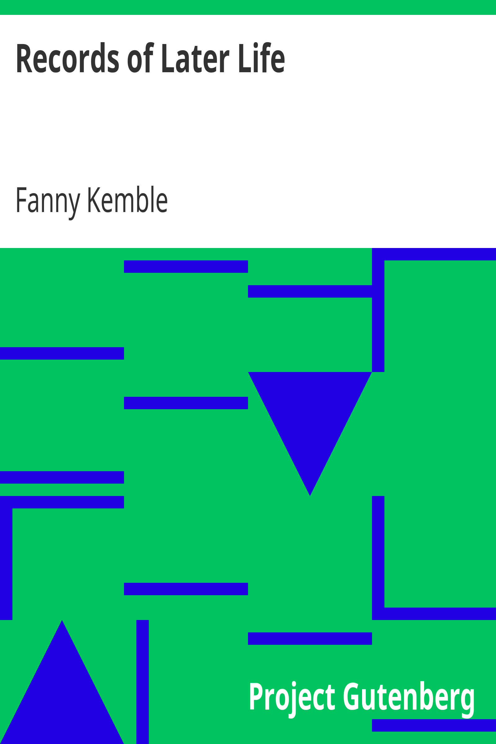 Records of Later Life cover