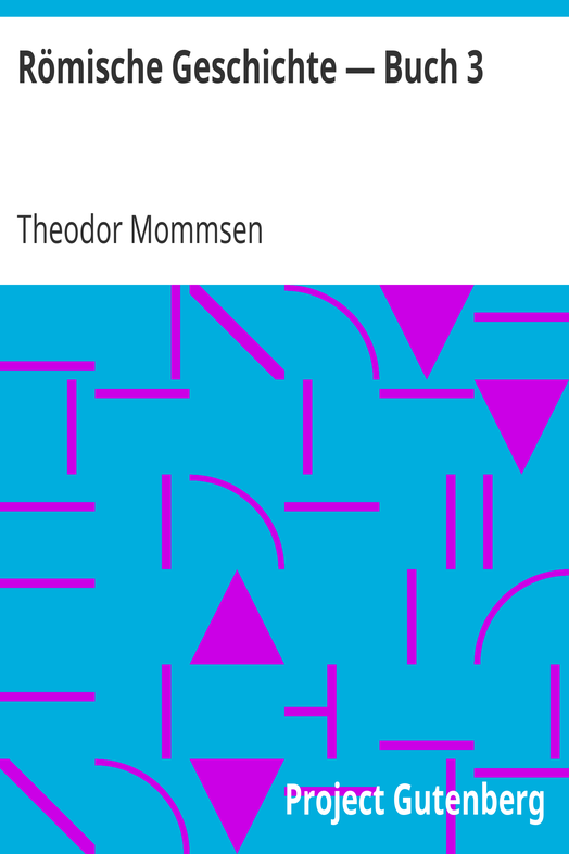 Römische Geschichte — Buch 3 cover
