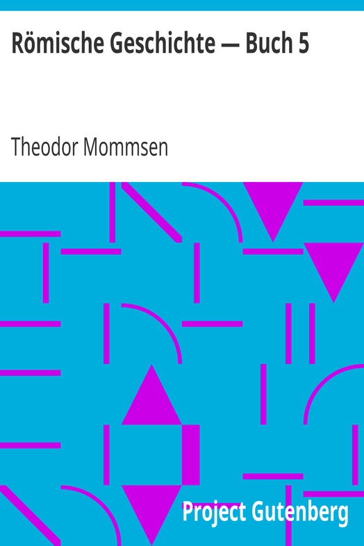 Römische Geschichte — Buch 5 cover