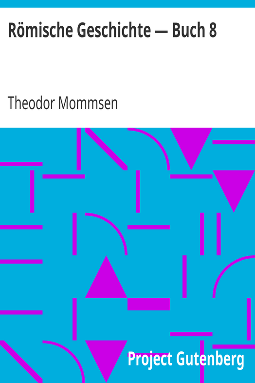 Römische Geschichte — Buch 8 cover