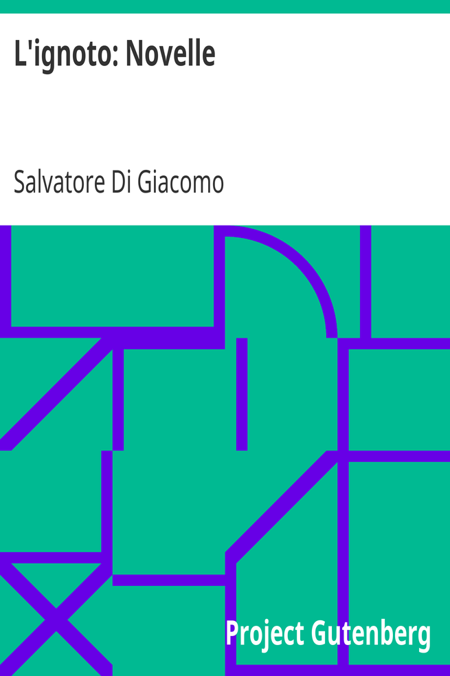 L'ignoto: Novelle cover