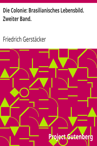 Die Colonie: Brasilianisches Lebensbild. Zweiter Band. cover