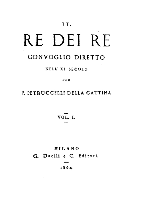 Il re dei re, vol. 1 / Convoglio diretto nell'XI secolo cover