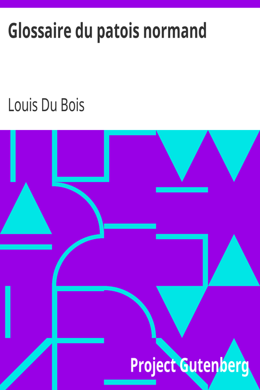 Glossaire du patois normand cover