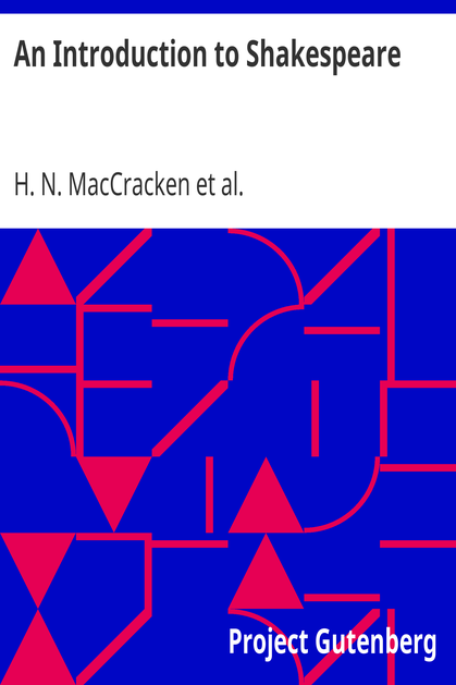 An Introduction to Shakespeare cover