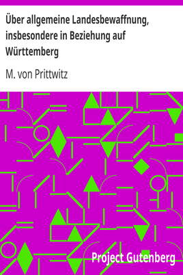 Über allgemeine Landesbewaffnung, insbesondere in Beziehung auf Württemberg cover