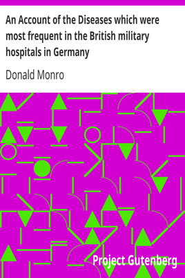 An Account of the Diseases which were most frequent in the British military hospitals in Germany cover