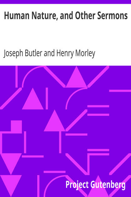 Human Nature, and Other Sermons cover