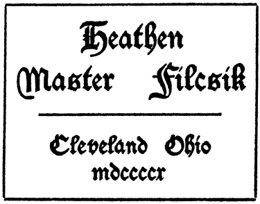 Heathen Master Filcsik cover