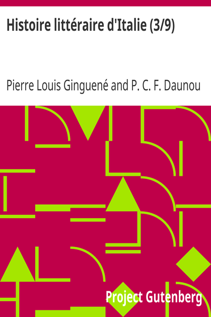 Histoire littéraire d'Italie (3/9) cover