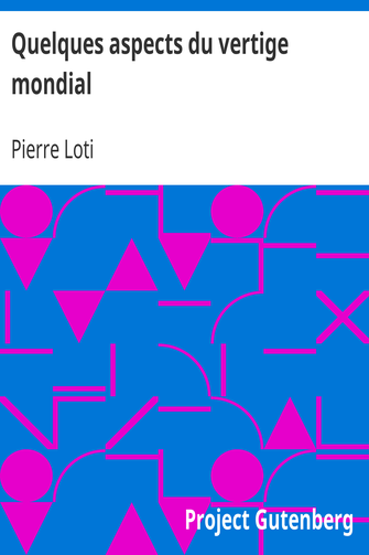 Quelques aspects du vertige mondial cover