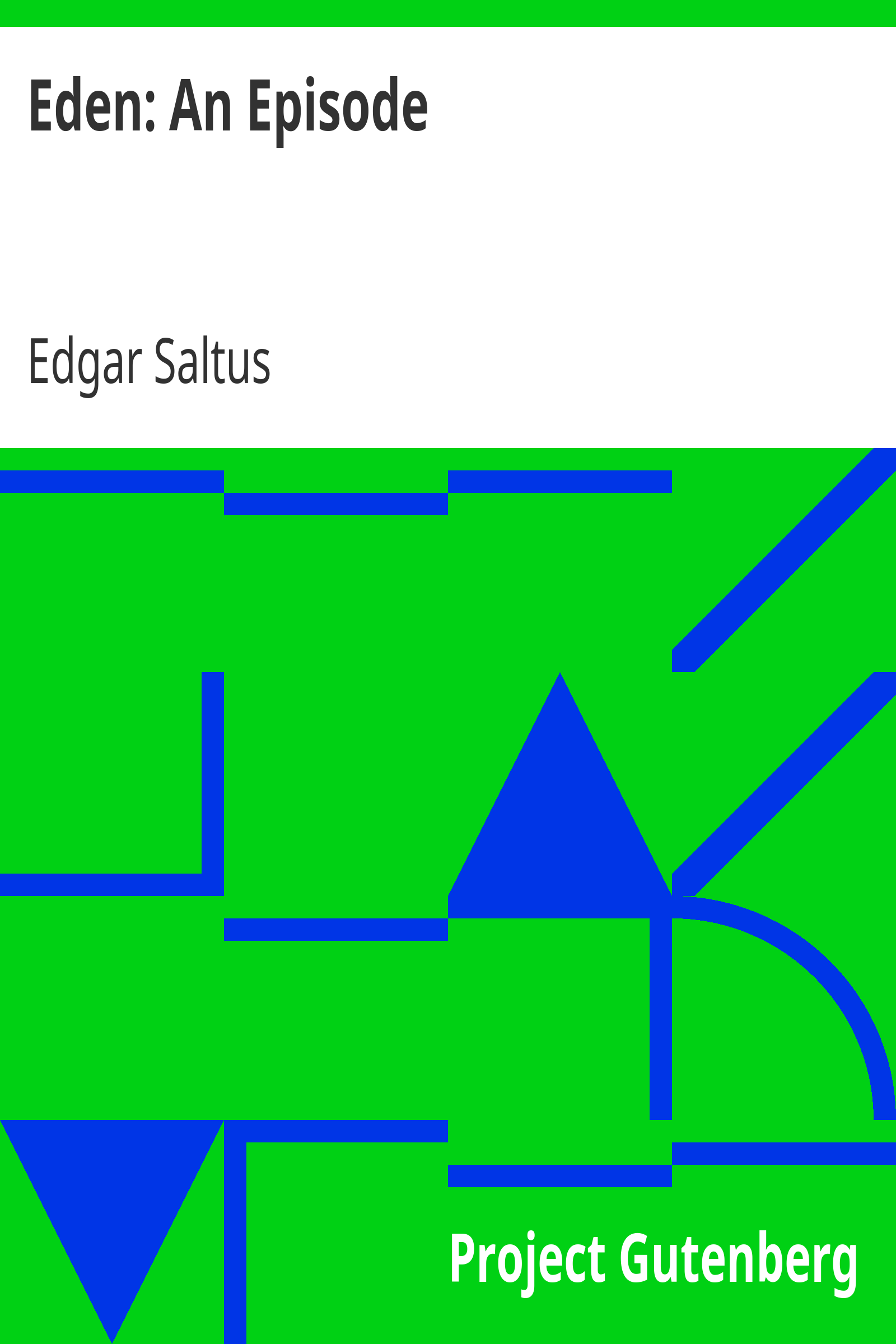 Eden: An Episode cover