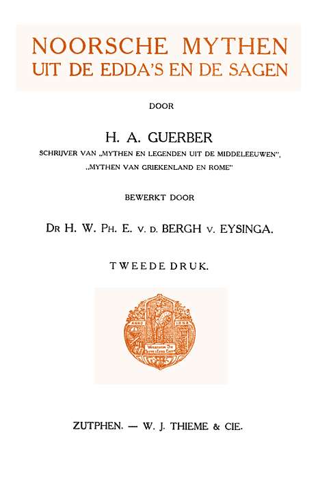 Noorsche mythen uit de Edda's en de sagen cover