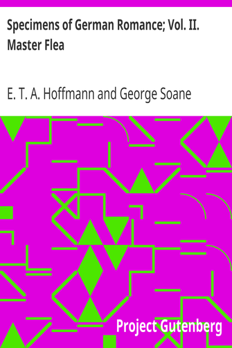 Specimens of German Romance; Vol. II. Master Flea cover