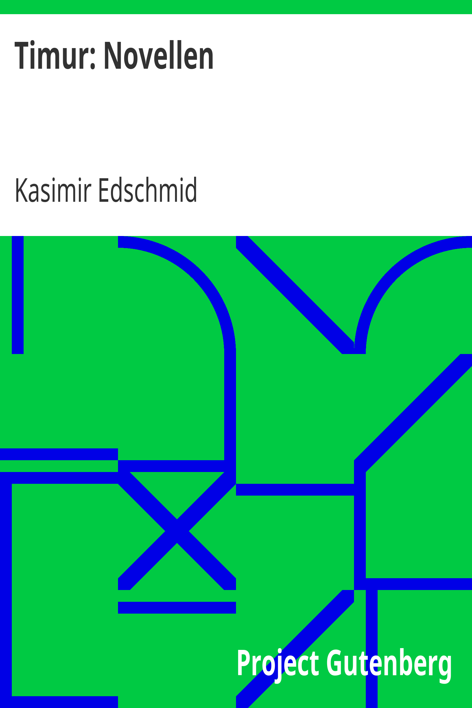 Timur: Novellen cover