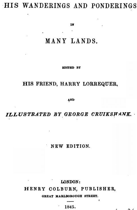 Arthur O'Leary: His Wanderings And Ponderings In Many Lands cover