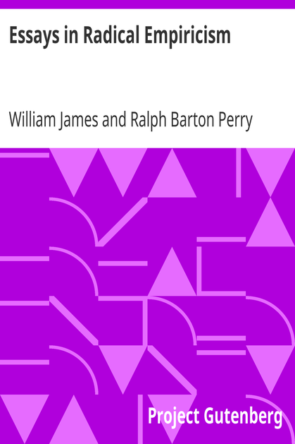 Essays in Radical Empiricism cover