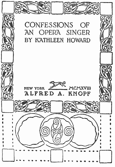 Confessions of an Opera Singer cover