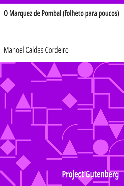 O Marquez de Pombal (folheto para poucos) cover