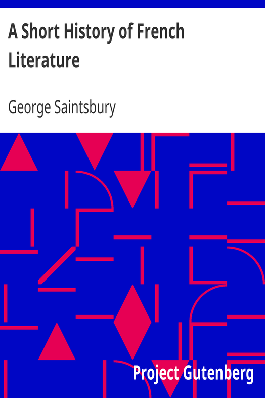 A Short History of French Literature cover