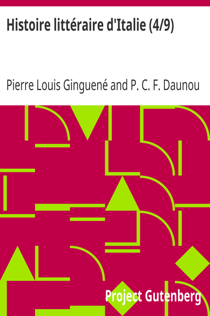Histoire littéraire d'Italie (4/9) cover