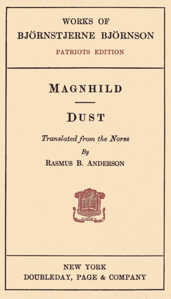 Magnhild; Dust cover