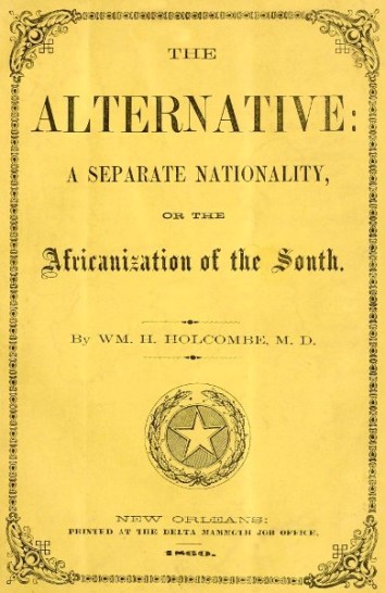 The Alternative: A Separate Nationality; or, The Africanization of the South cover