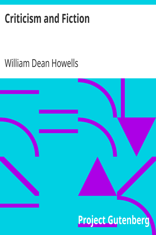 Criticism and Fiction cover