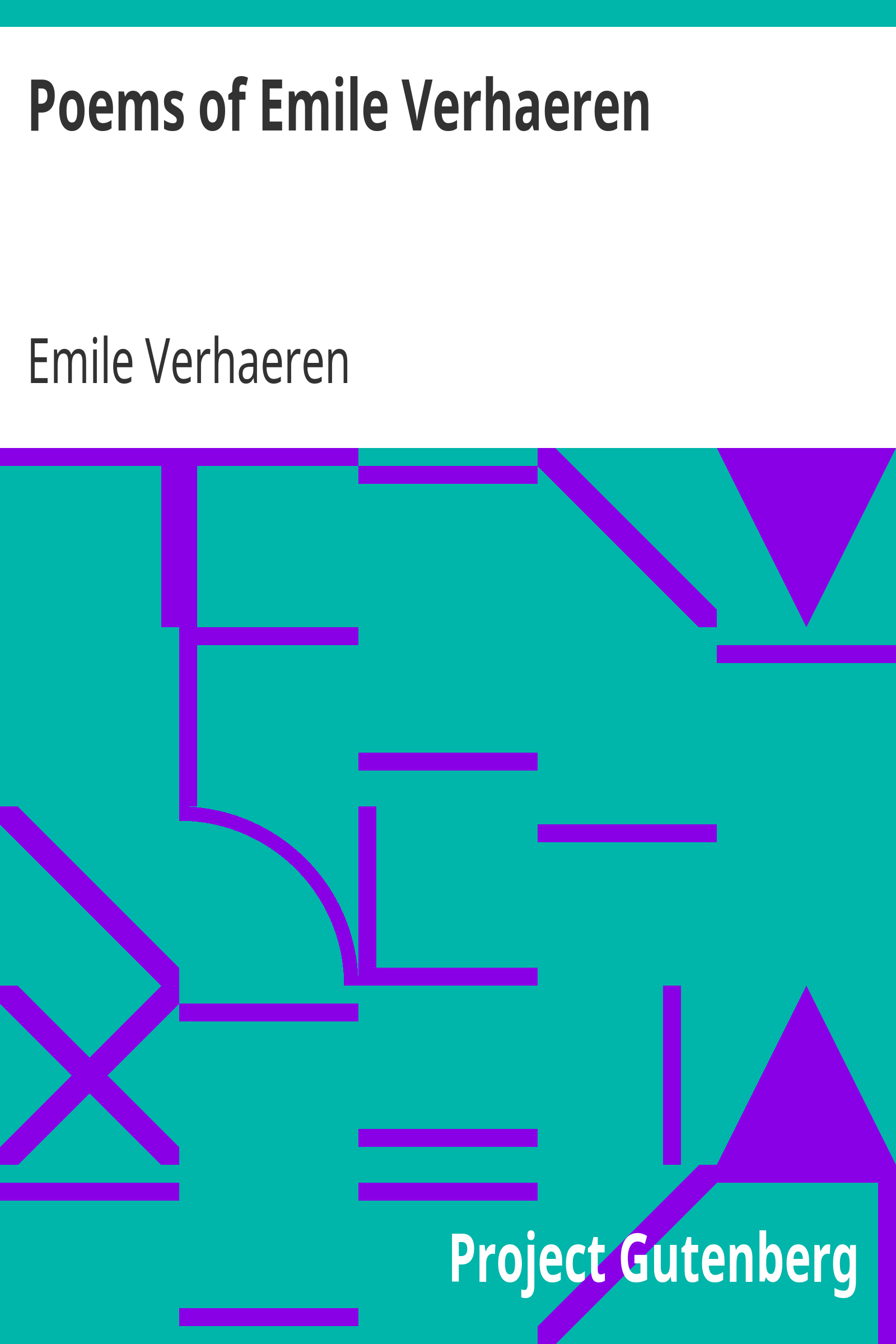 Poems of Emile Verhaeren cover