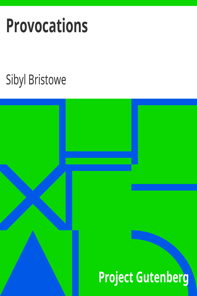 Provocations cover