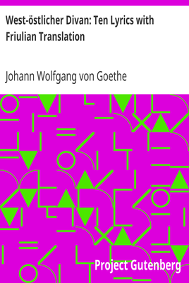 West-östlicher Divan: Ten Lyrics with Friulian Translation cover