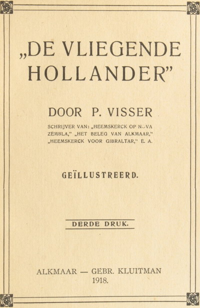 De vliegende Hollander cover