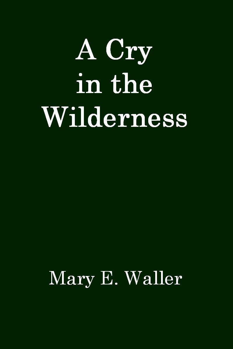 A Cry in the Wilderness cover