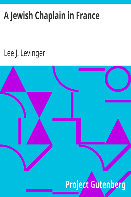 A Jewish Chaplain in France cover