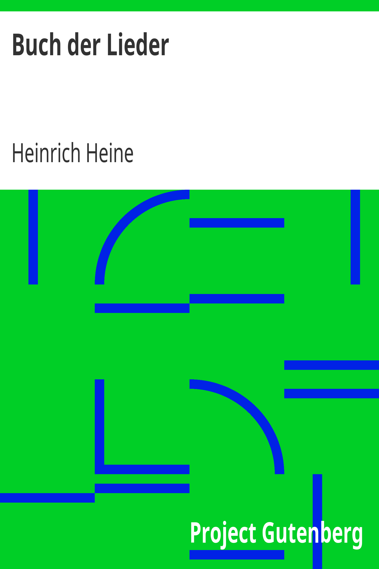 Buch der Lieder cover
