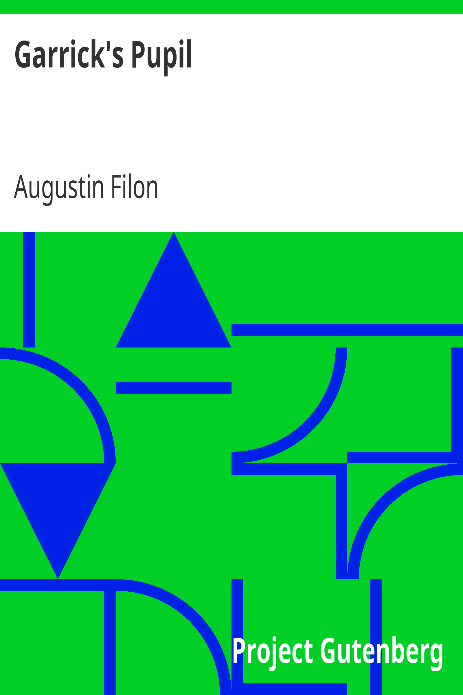Garrick's Pupil cover