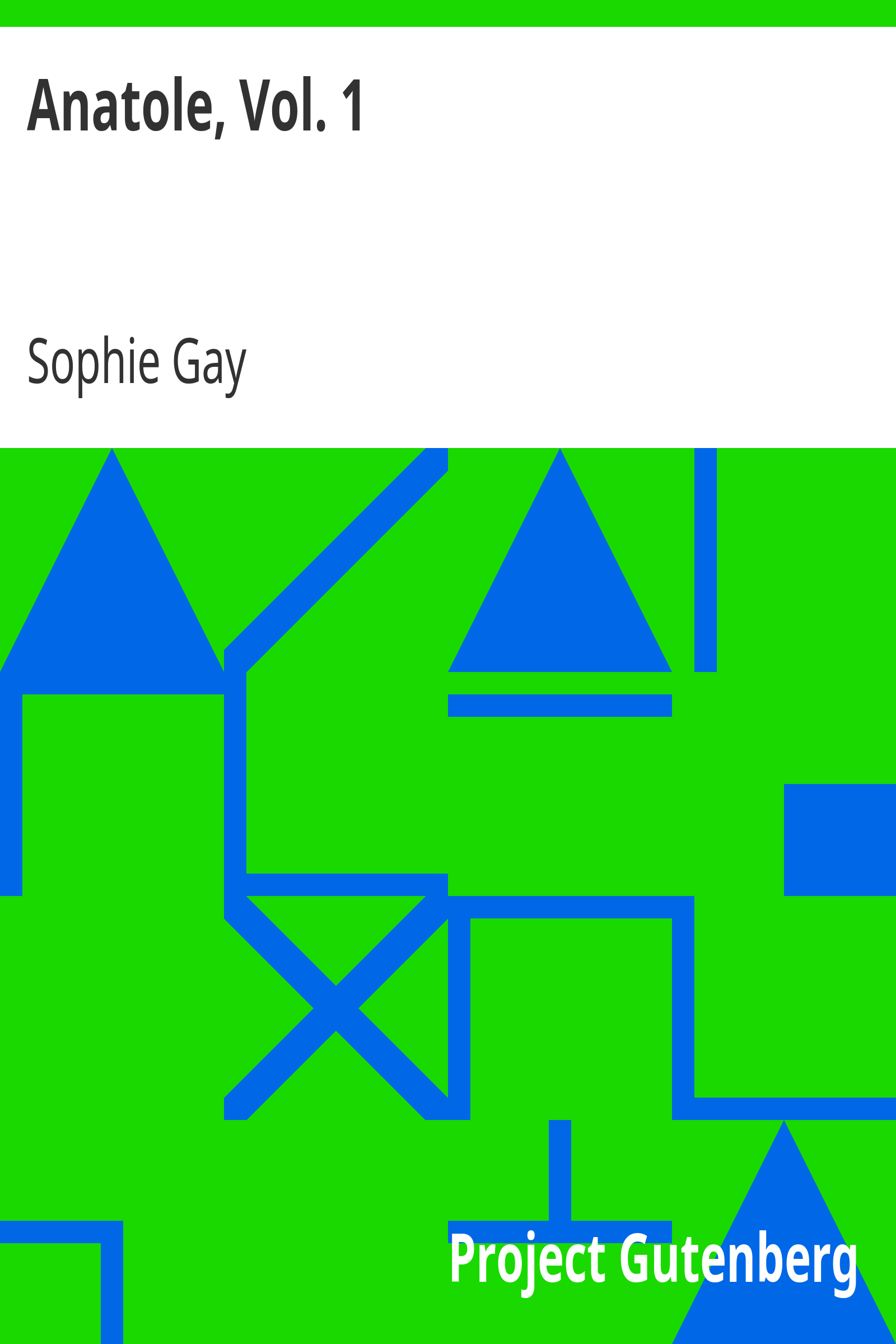 Anatole, Vol. 1 cover
