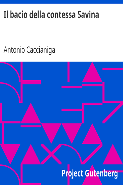 Il bacio della contessa Savina cover