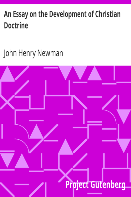 An Essay on the Development of Christian Doctrine cover