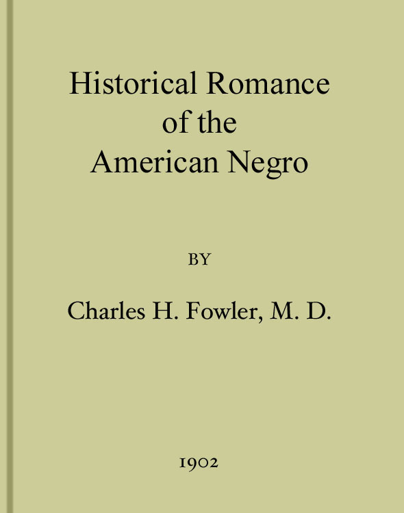 Historical Romance of the American Negro cover