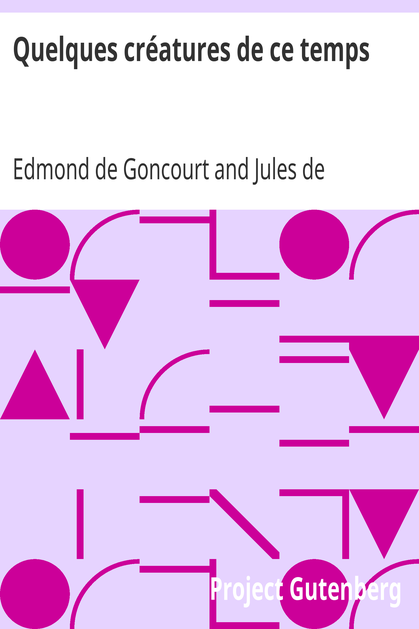 Quelques créatures de ce temps cover
