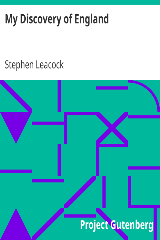 My Discovery of England cover