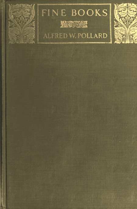 Fine Books cover