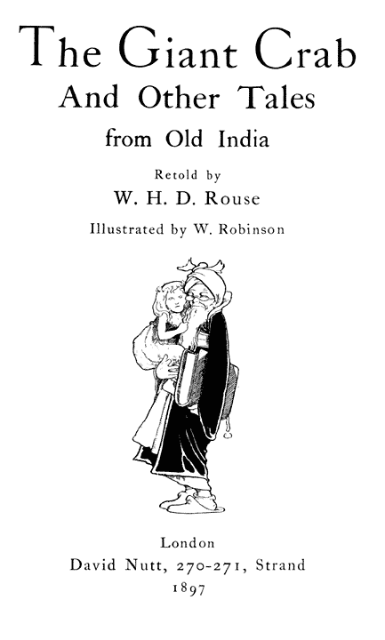 The Giant Crab, and Other Tales from Old India cover