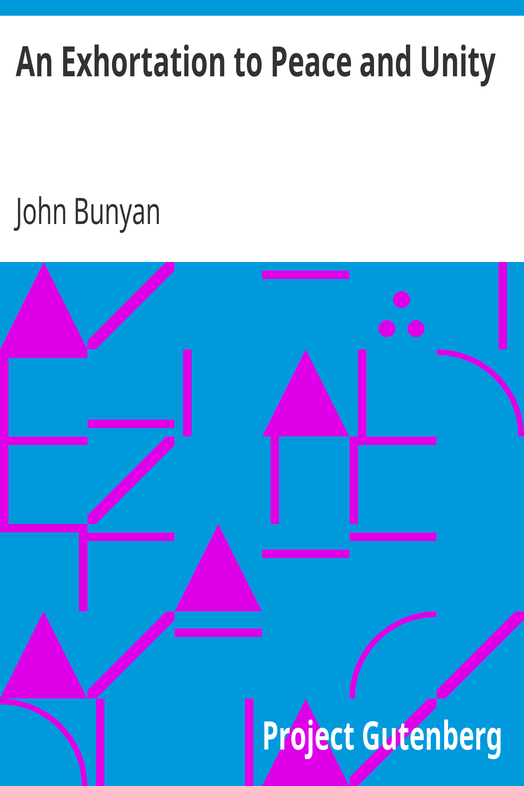 An Exhortation to Peace and Unity cover