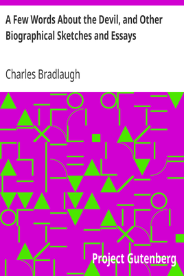 A Few Words About the Devil, and Other Biographical Sketches and Essays cover