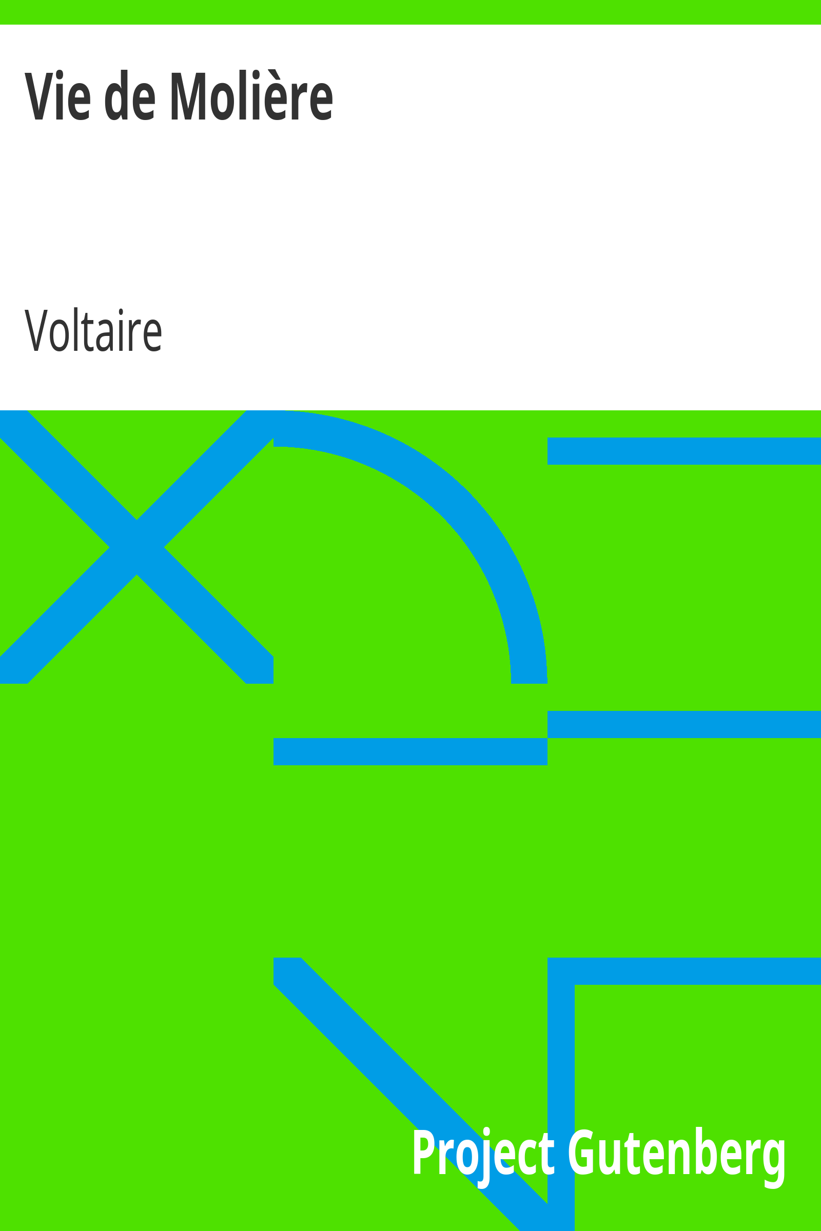 Vie de Molière cover